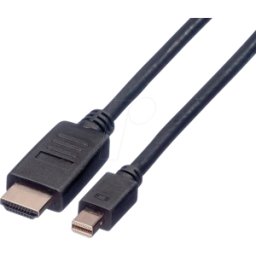 ROLINE 11045789 - Mini DisplayPort 1,1 a conector HDMI A, 1080p 60Hz, 1,5 m..