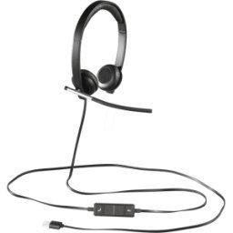 LOGITECH H650E S - Auriculares, USB, estéreo, H650E