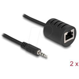 DELOCK 87858 - Amplificador de audio mediante conector jack Cat.5 de 3,5 mm, ha