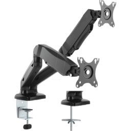VALUE 17991163 - Soporte para monitor, 2 pantallas, 450 mm, montaje en mesa