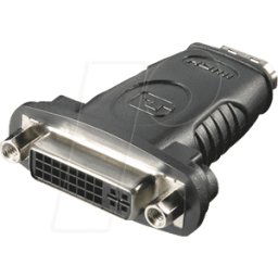 GOOBAY AD DVI-D HDMI - Adaptador, conector hembra HDMI a conector hembra DVI