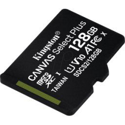 KINGSTON SDCS2/128GBSP - Tarjeta de memoria microSDXC de 128 GB, Canvas Select Plus