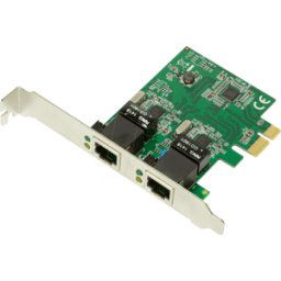 LOGILINK PC0075 - Tarjeta de red, PCI Express, Gigabit Ethernet, 2 RJ45