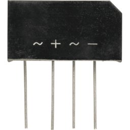 DIOTEC B80C1500-W+W - Rectificador de puente plano, 160 V, 1,5 A.