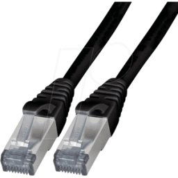 EFB-ELEKTRONIK PK 5538SW.2 - Cordón de conexión de 2,0 m S/FTP, Cat.6A, negro