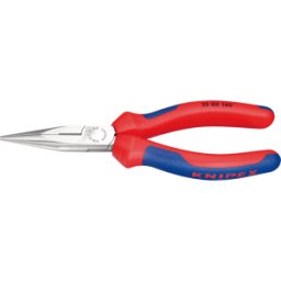 KNIPEX KN 25 02 140 - Alicates de boca semirredonda, alicates de punta plana, 140 mm,