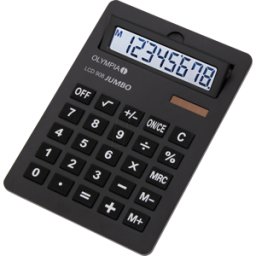 OLYMPIA LCD908 - Calculadora de sobremesa, LCD 908 Jumbo, negro