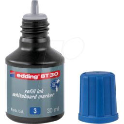 EDDING BT30003 - Tinta de relleno, marcador para pizarra blanca, BT 30, azul