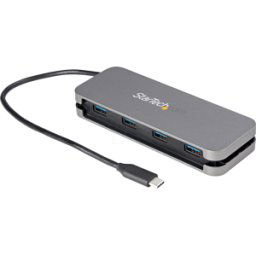 STARTECH.COM ST HB30CM4AB - USB 3,0 Hub 4 puertos, 4x USB-A, gris