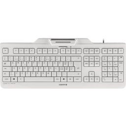 CHERRY JK-A0100DE-0 - Teclado con terminal de tarjeta inteligente, gris