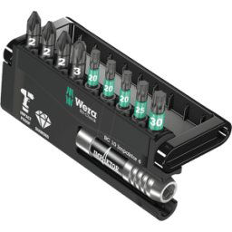 WERA 05057417001 - Bit Set Bit-Check 10 impactador 4, 10 piezas mezcladas, torsi&oa