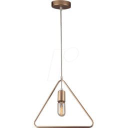 V-TAC VT-3837 - champagne gold pendant Light with gold canopy