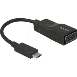DELOCK 63923 - Adaptador USB tipo C macho > VGA hembra (modo DP Alt)