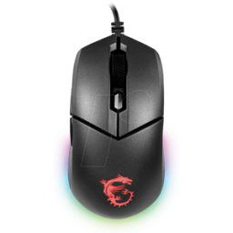 MSI GM11 SW - Ratón para juegos (ratón), RGB, negro
