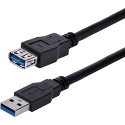 STARTECH.COM ST USB3SEXT1MBK - Cable USB 3,0, Un macho a Una hembra, 1 m..