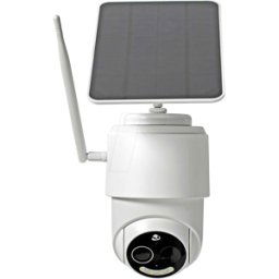 NEDIS N WIFICBO50WT - Cámara de vigilancia, IP, WLAN, exterior, incl. Panel sol
