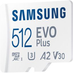 SAMS MB-MC512SA - Tarjeta de memoria microSDXC de 512GB, Samsung, EVO Plus