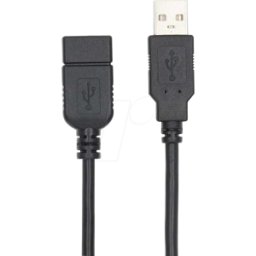 NEDIS N CCGL60010BK30 - Cable USB 2.0, conector a > conector a, 3 m, negro