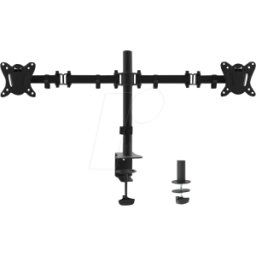 EQUIP 650152 - Soporte para monitor, 2 pantallas, montaje en mesa