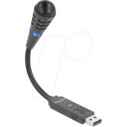 DELOCK 66499 - Micrófono, USB, cuello de cisne