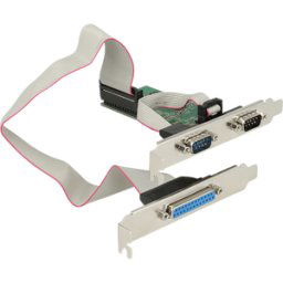 DELOCK 89556 - 3 puertos, paralelo, serie, tarjeta PCIe
