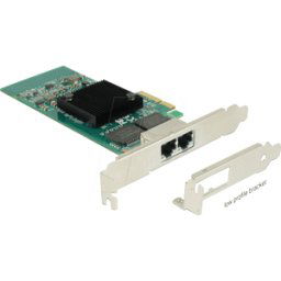 DELOCK 89945 - Tarjeta de red, PCI Express, 2 Gigabit Ethernet