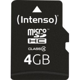 INTENSO MSDHC4G - Tarjeta de memoria MicroSDHC 4GB, Intenso