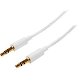 STARTECH.COM ST MU2MMMSWH - Cable de audio, conector estéreo de 3,5 mm, 2 m.