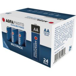 AGFAPHOTO AGFA ALK AA24 - Power, pila alcalina, AA (Mignon), paquete de 24