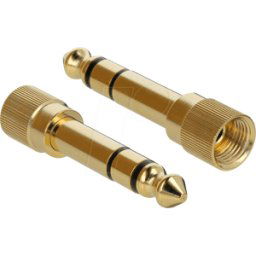 DELOCK 65983 - Adaptador de audio conector jack 3,5 mm BU > 6,35 mm ac atornill