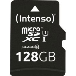 INTENSO 3423491 - Tarjeta de memoria microSDXC de 128GB, Intensiso Class 10, UHS-1