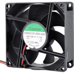 SUNON FAN-8025 12V - Ventilador, 12 V CC, 80 x 80 x 25 mm, rpm: 3200