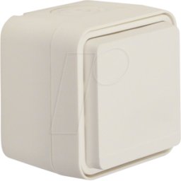 BERKER 47403512 - Toma de corriente con tapa abatible de montaje en superficie W.1