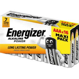 ENERGIZER EN POW 16XAAA - Power, pila alcalina, AAA (Micro), paquete de 16