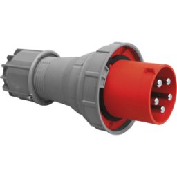 PC ELECTRIC CEE-STECKER 2-63 - Conector CEE, 5 polos, 400 V, 63 A, rojo