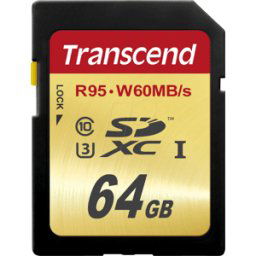 TRANSCEND TS64GSDU3 - Tarjeta de memoria SDXC, 64 GB, clase 10 UHS-I U3 Ultimate