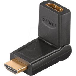 GOOBAY 51721 - Adaptador, conector HDMI macho a conector hembra HDMI hembra, 18
