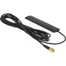 DELOCK 88987 - Antena, 4G, conector macho SMA, montaje adhesivo, 3 m