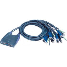 ATEN CS64US - KVM Switch VGA, USB, audio, 4 puertos