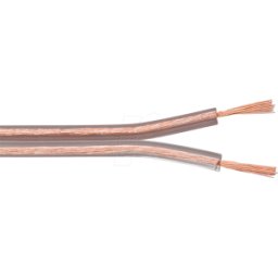 GOOBAY 67727 - Cable de altavoz 2x4,0mm², 25 m transparente CCA