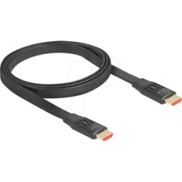 DELOCK 81001 - Cable HDMI - cinta plana, 8K60Hz, 1,0 m