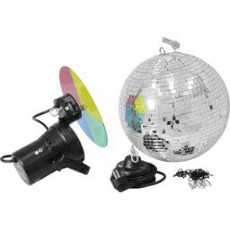 EUROLITE EURO 50101860 - Sistema, motor, bola del espejo, cadena, pinspot