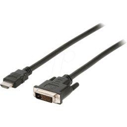 NEDIS N CCGB34800BK20 - Cable conector HDMI > conector DVI-D, 2 m, antracita