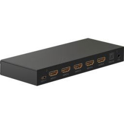 GOOBAY 58490 - Conmutador HDMI 4x1, 4K a 60Hz, 2x audio