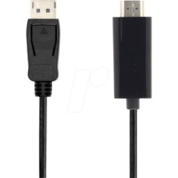 NEDIS N CCGL37101BK20 - Cable DisplayPort 1.2, 4K 30 Hz, 2,0 m