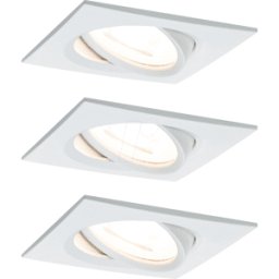 PAULMANN PLM 93490 - Foco empotrado led NOVA 3 x 6,5 W, 2700 K, blanco mate