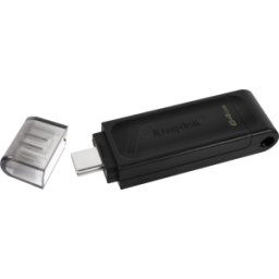 KINGSTON DT70/64GB - Memoria USB, 64 GB USB-C 3.2 Gen 1 DataTraveler 70