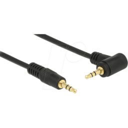DELOCK 83752 - Cable de audio, conector jack estéreo de 3,5 mm, 0,5 m