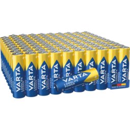 VARTA AL 100XAA - Pila alcalina, AA (Mignon), paquete de 100, Longlife Power