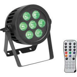 EUROLITE EURO 51914230 - LED IP PAR 7x8W QCL spot